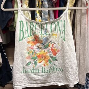 Barcelona Jardin Botanico Graphic Tank Top